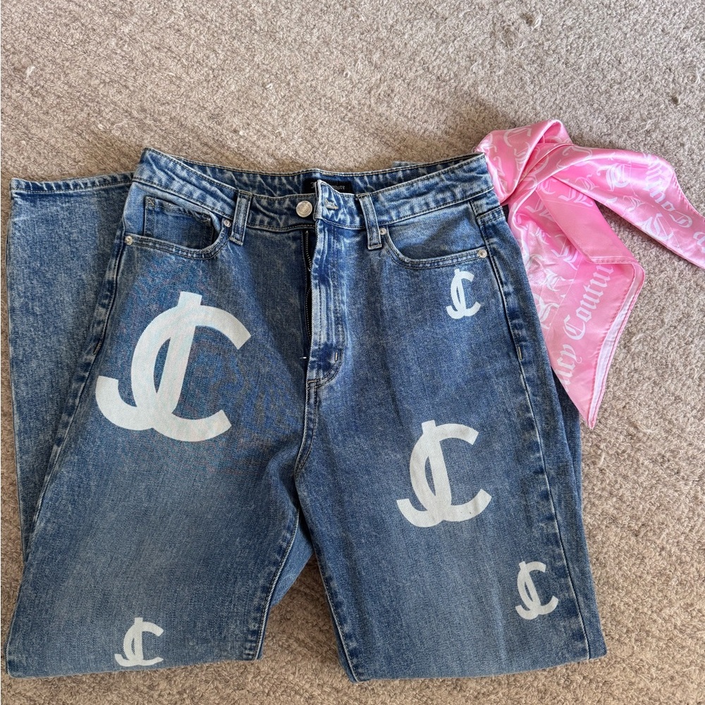Juicy Couture Denim Jeans with White Accents